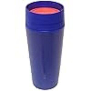 Tupperware 360° Commuter Mug Twist 'N Sip Travel Leakproof Cup 16 oz. Tokyo Blue
